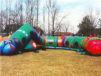 wholesale inflatable caterpillar tunnel obstacle course BY-OC-088